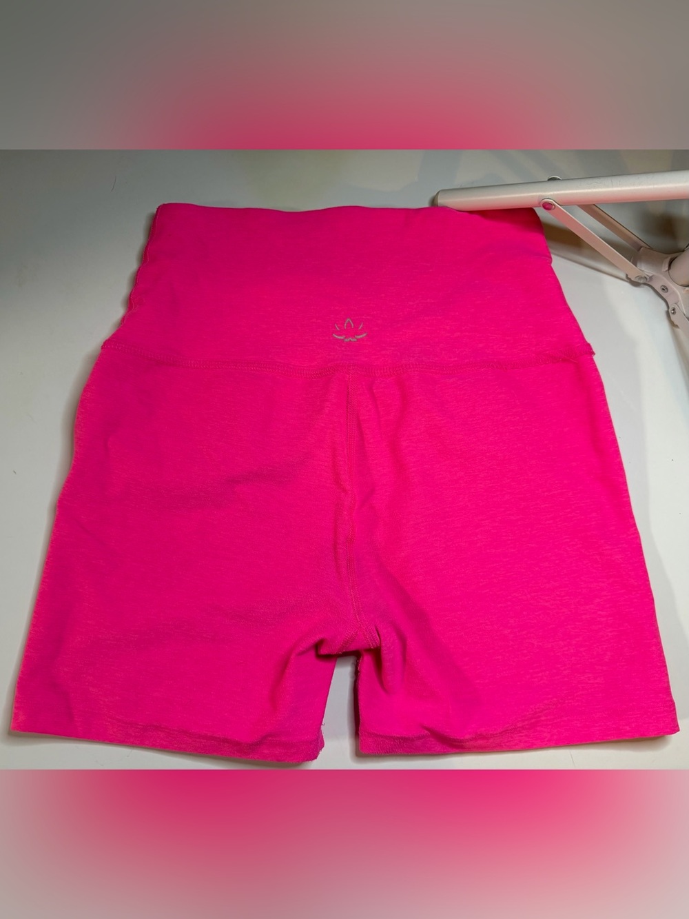 Beyond Yoga Womens Spacedye At Your Leisure High Waisted Biker Short Pink Medium - Picture 2 of 7